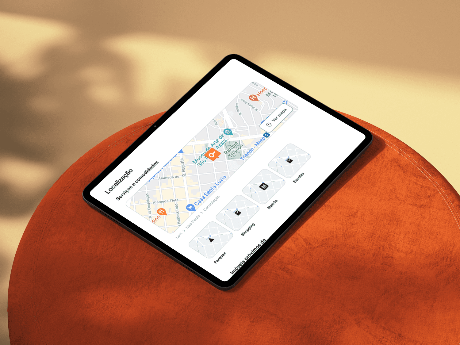 Loft neighborhood listing on mobile